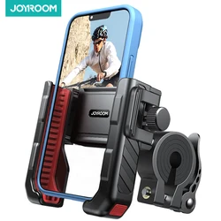 Universal Shockproof Bike and Motorcycle Phone Holder, One - Hand Operation (Black And Red)