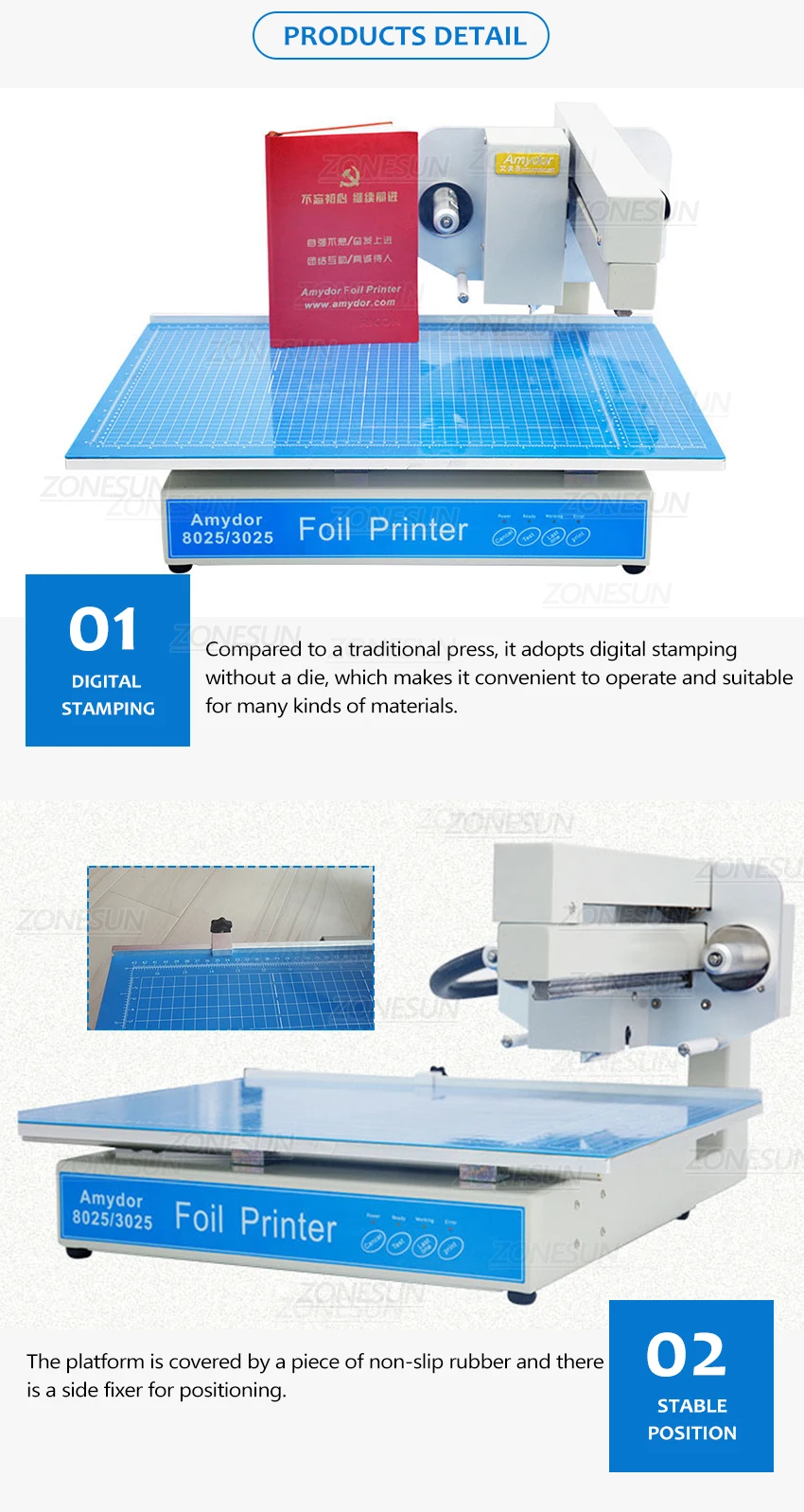 ZONESUN ZS-3025 X/Y-Axis Digital Stamping Machine