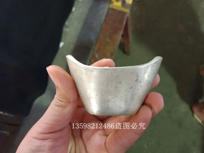 bronzes antique Guangxu silver ingots Qing Emperor Ten silver ingots ancient coins collection antique old objects ornaments.