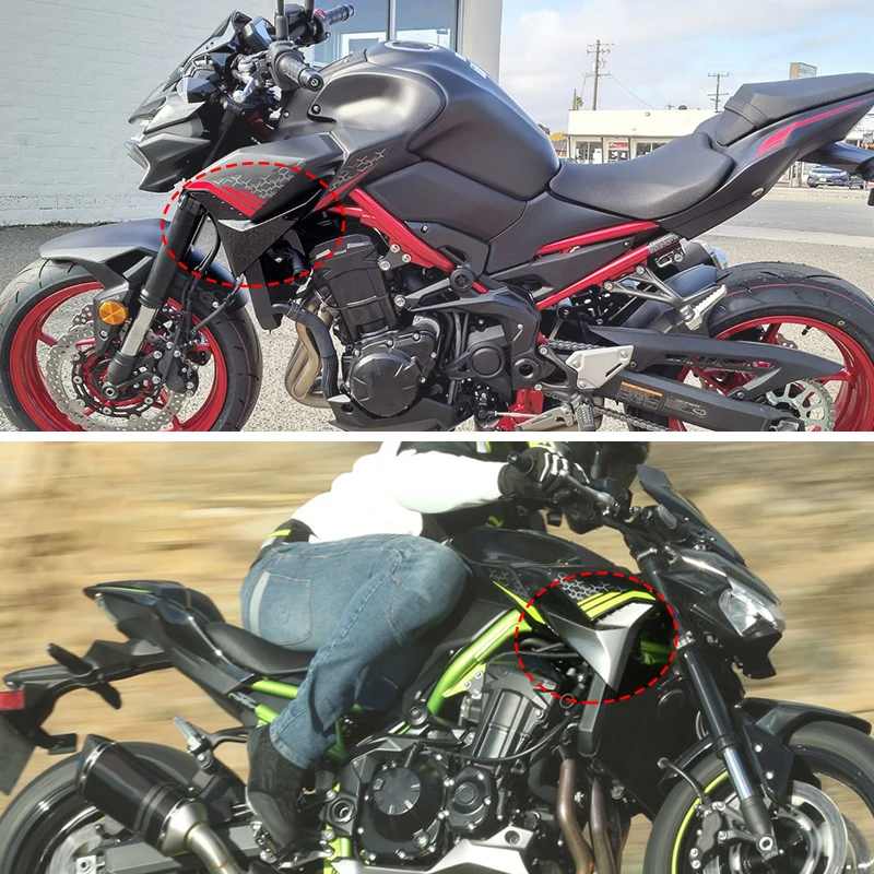 Z 900 Motorcycle Fairing Part Plastic Fairing Radiator Cover Panel