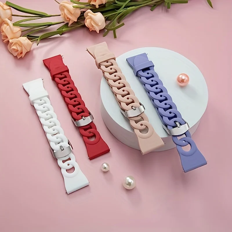 Sport Silicone Watch Band - 20mm/22mm Adjustable Bracelet Strap