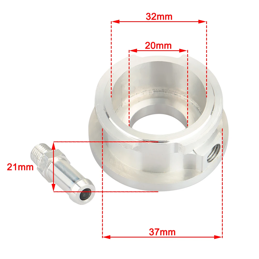 32mm 1.25'' ID Billet Aluminium Weld-On Radiator Hose Connector Filler Neck Flange Adapter water hose fitting coolant filler neck assembly