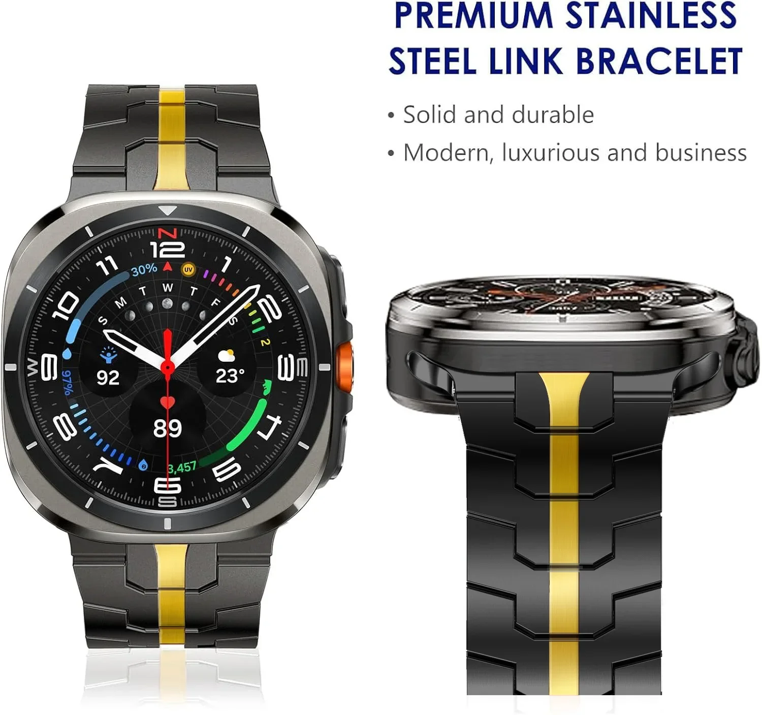 High-End Magnetic Stainless Steel Wristband Bracelet