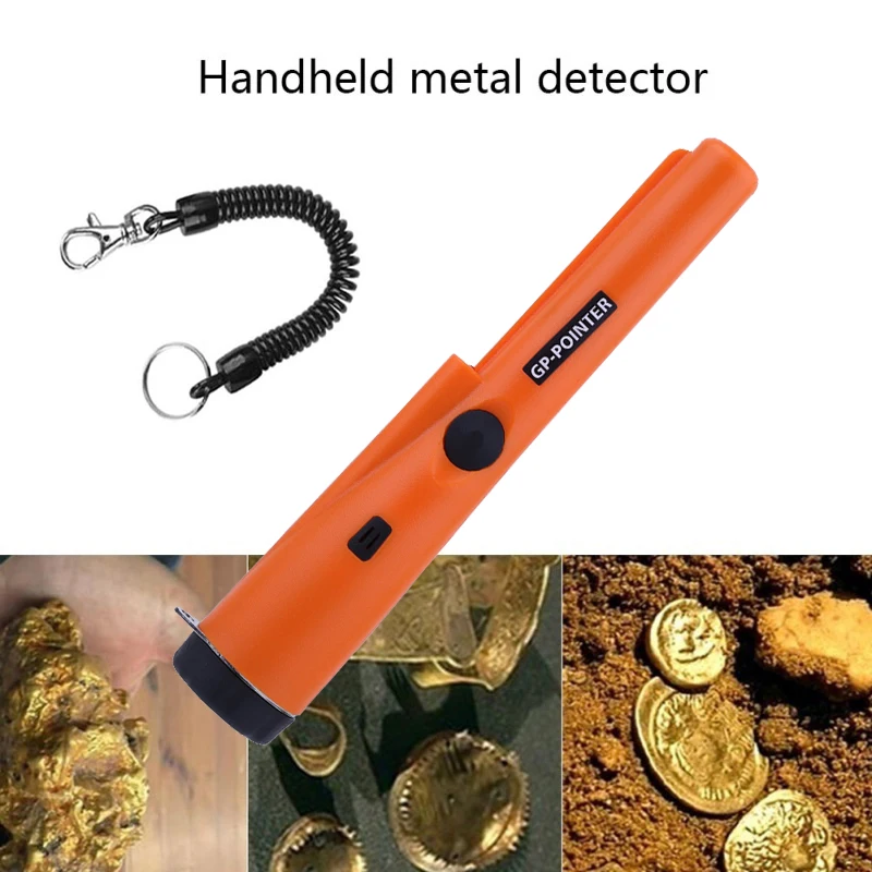 Metal Detector Pinpointer,Partial Waterproof Handheld Convenient Pin Pointer Wand with Holster, 360°Scanning Locating Gold  Coin 2