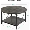 Coffee Tables for Living Room, Round Coffee Table, Small Coffee Table with Storage 2