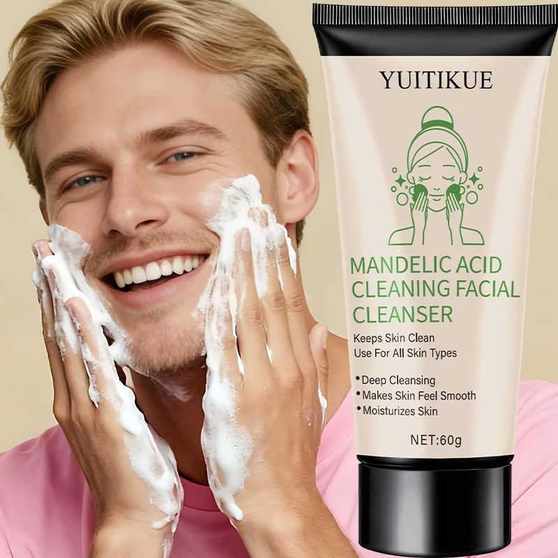 Mandelic Acid Cleanser, keeps skin clean, suitable for all skin types, deeply cleanses, makes skin feel smooth and moisturized