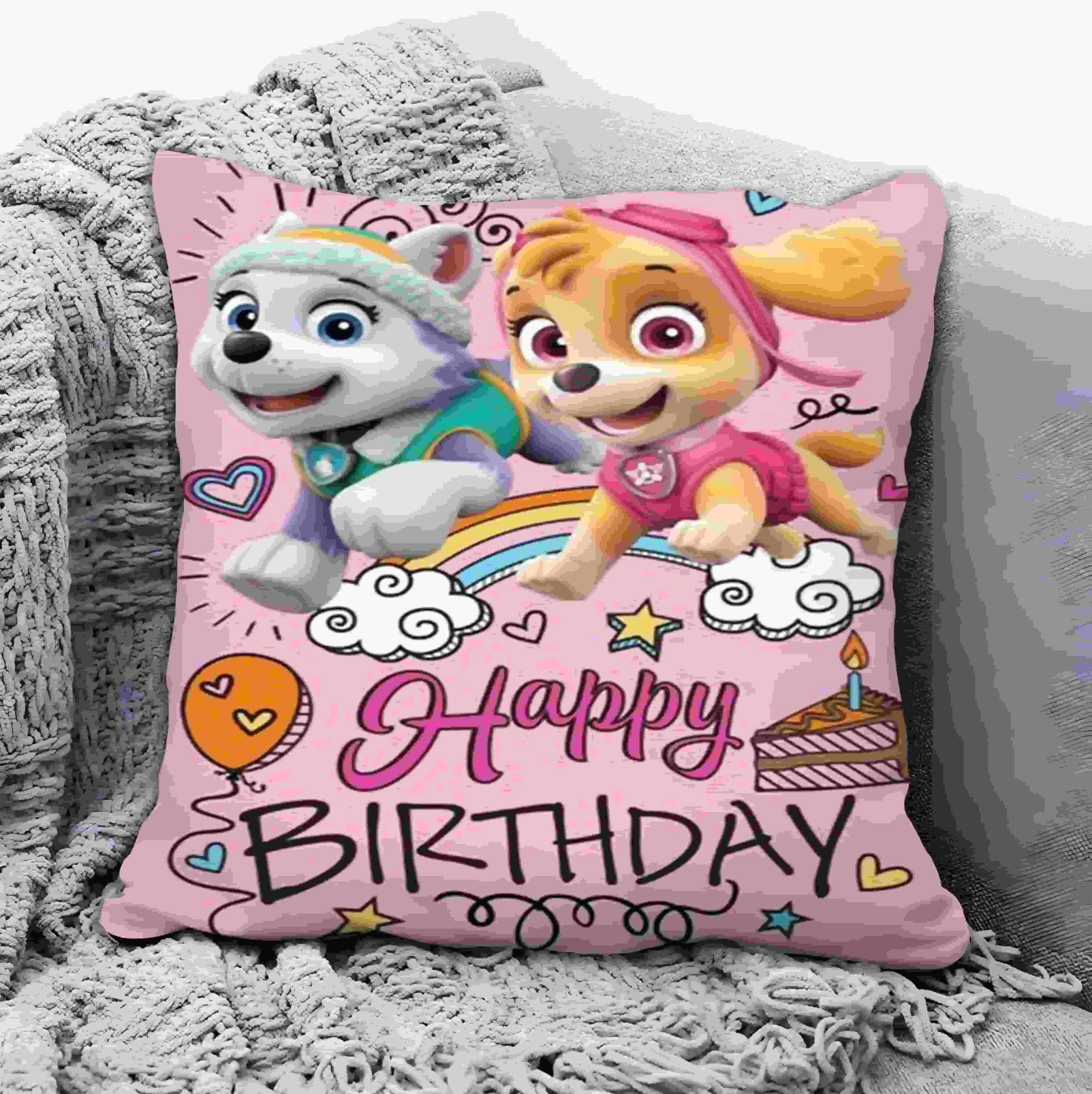 Cartoon Square Pillow Awaii Anime Soft Waist Sofa Cushion Printing Throw Pillow Throw Bedroom Pillows Cute dog