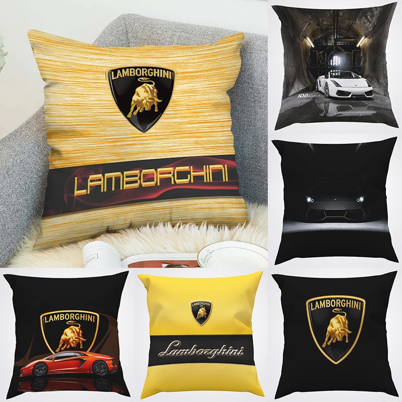 

Pillow Cover Lamborghini Throw Pillows Decorative Pillowcases 50x50 Pillowcase Decor 40x40 Pilow Cases 45x45 Cushions Covers