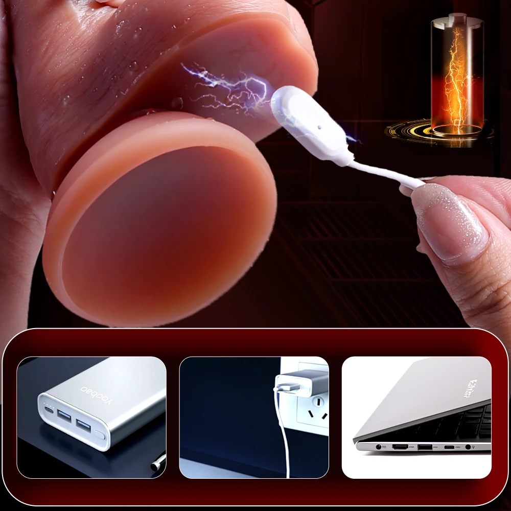 Realistic Dildo Vibrating Heating G Spot Penis Adult Sex Toy for Women