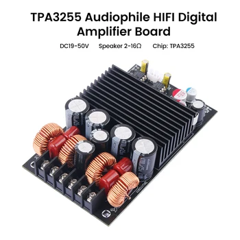 DC19-50V TPA3255 클래스 D 증폭기 하이파이 디지털 전력 증폭기 보드 300W 300W 고출력 2.0 2 채널 스테레오 모듈