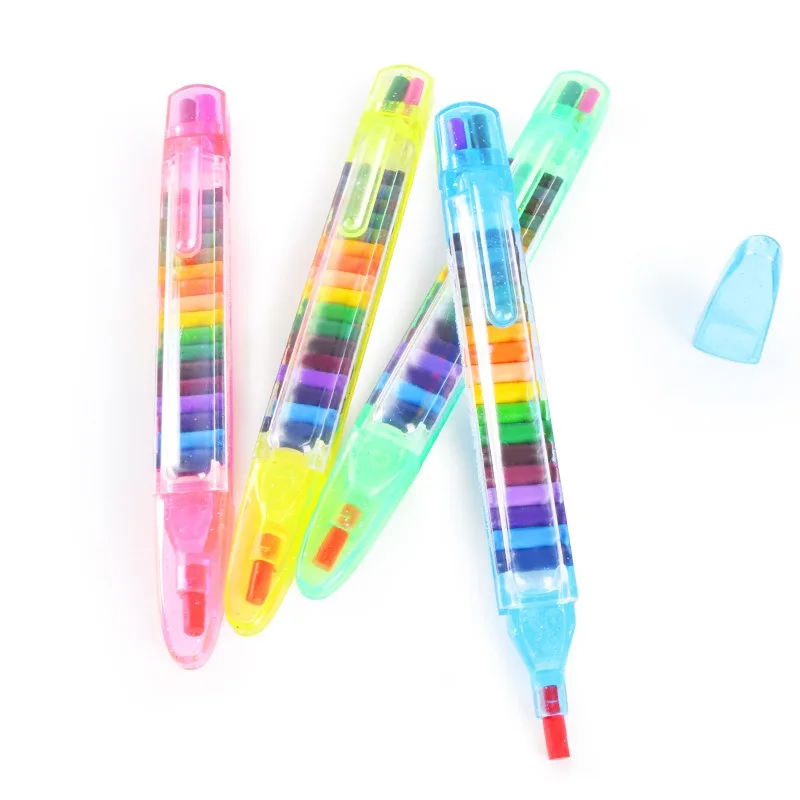 Creative Drawing Crayon 20 Color Children's Drawing Toy Crayon Interchangeable Pen Core Color Crayon Fun Children's Graffiti Pen