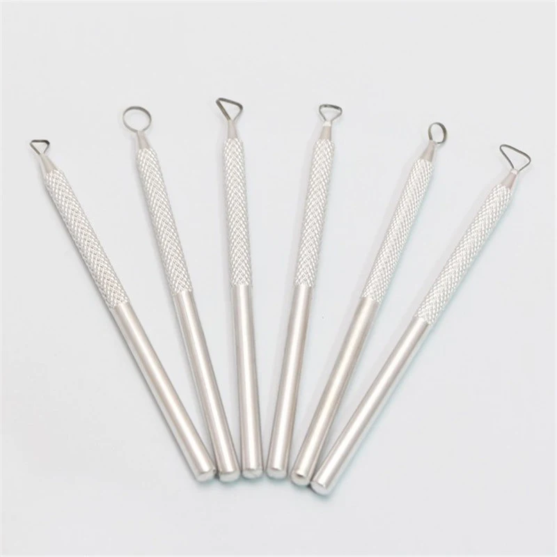 [Y]6개 폴리머 클레이 도구 세트 도자기 세라믹 리본 조각 도구 세트 공예 미술