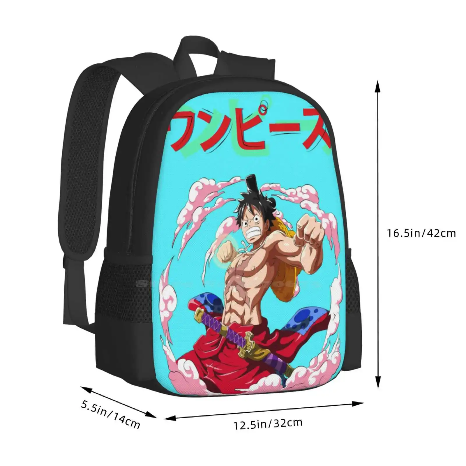 3pcs/set One Piece Sanji Backpack Blue School Bag With Shoulder Bag Pen Bag  | Fruugo IE