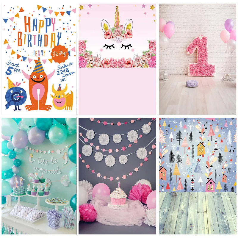 

Children Birthday Cartoons Photography Backdrops Baby Newborn Portrait Photo Background Party Studio Photocalls Props1911CXZM-20
