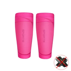 Loogdeel Flexible Soccer Shin Guards with Leg Support and Sleeves - M (Rose red)