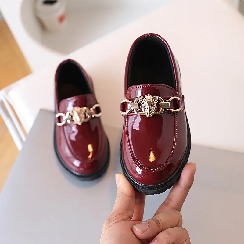 Children&rsquo;s Shoes Girls Autumn Princess Fashion Leather Shoes Kids Soft Sole Brit