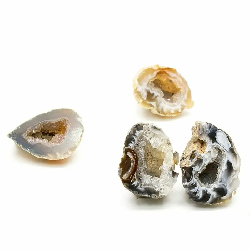 fashion  No Hole Agates Different size Crystal geode Raw Rock Mineral Energy Natural Quartz Reiki Healing Decoration Crafts 4