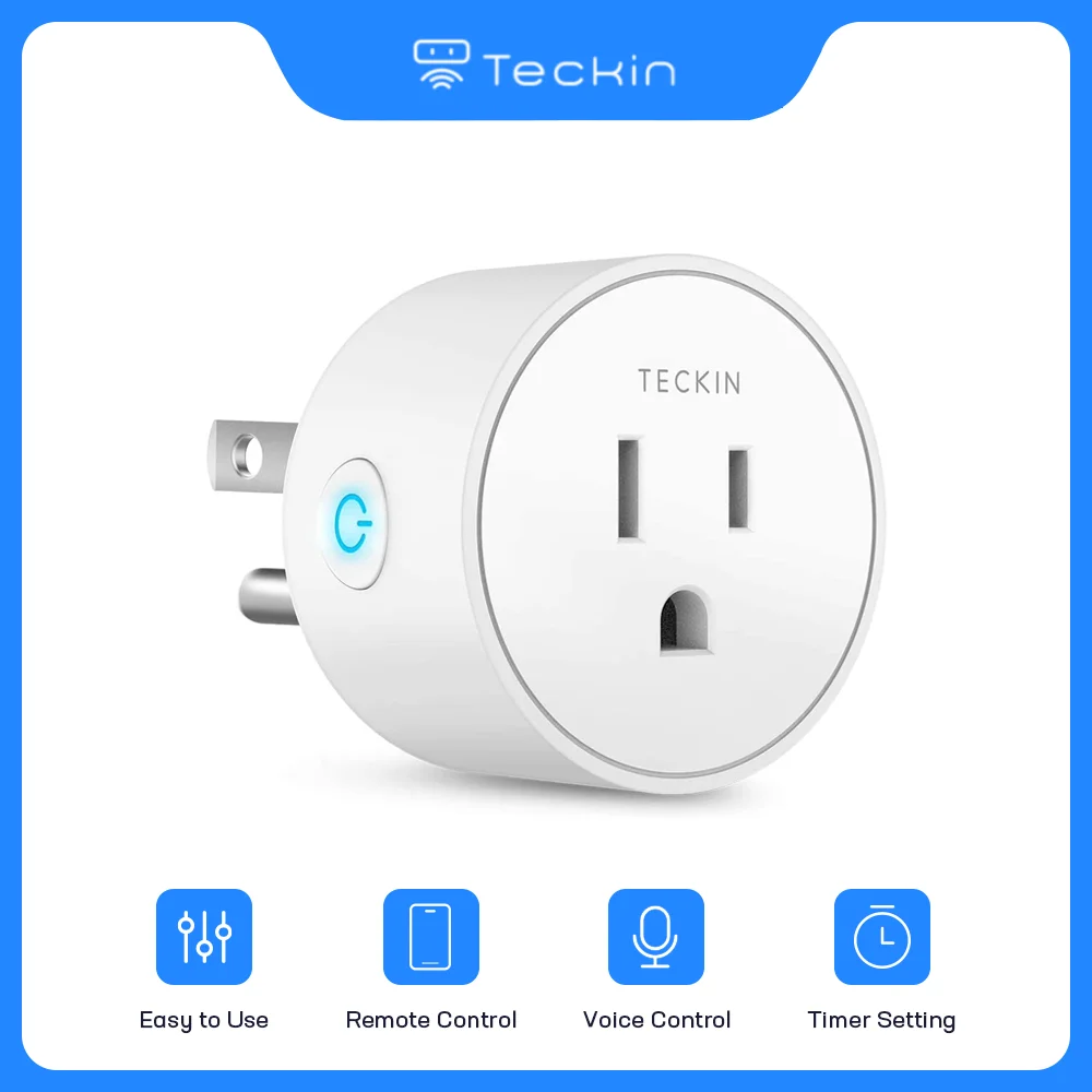 Teckin Sp10 Smart Plug Wifi Remote Voice Control Timer Works With Alexa  Google App , For Home Management - Electrical Sockets - AliExpress