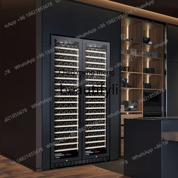 Hot sales New red wine cabinet constant temperature wine cabinet household embedded refrigerator ice bar