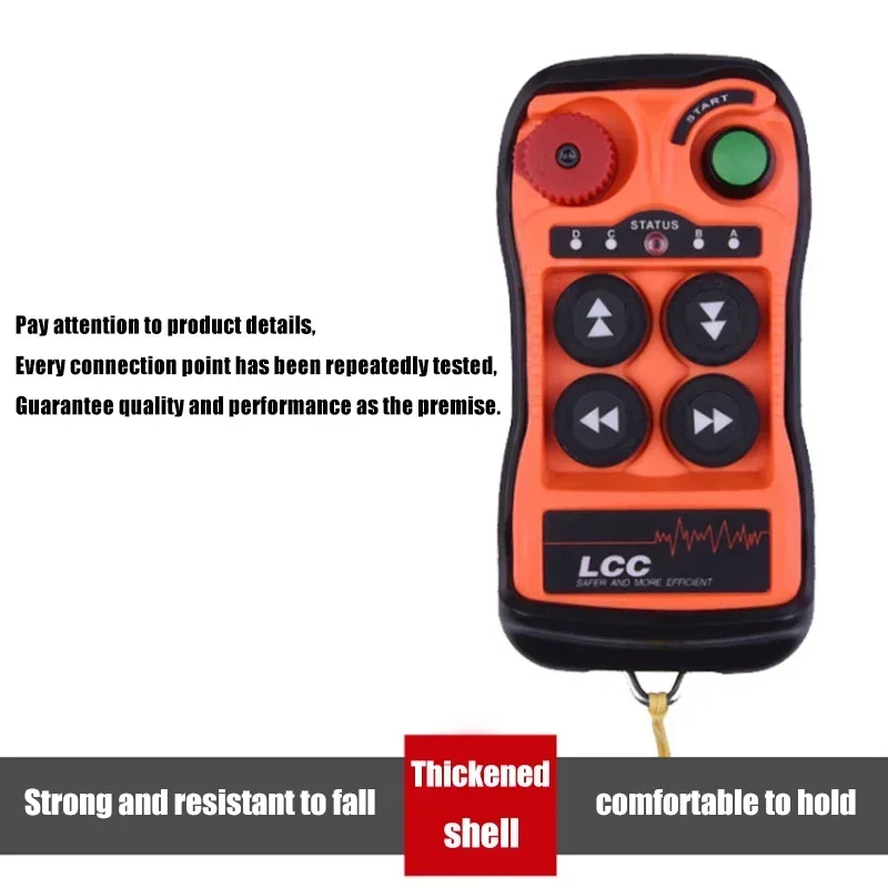 Yunyi Factory direct Q404 double speed high energy efficiency chain hoist truck crane industrial radio wireless remote con