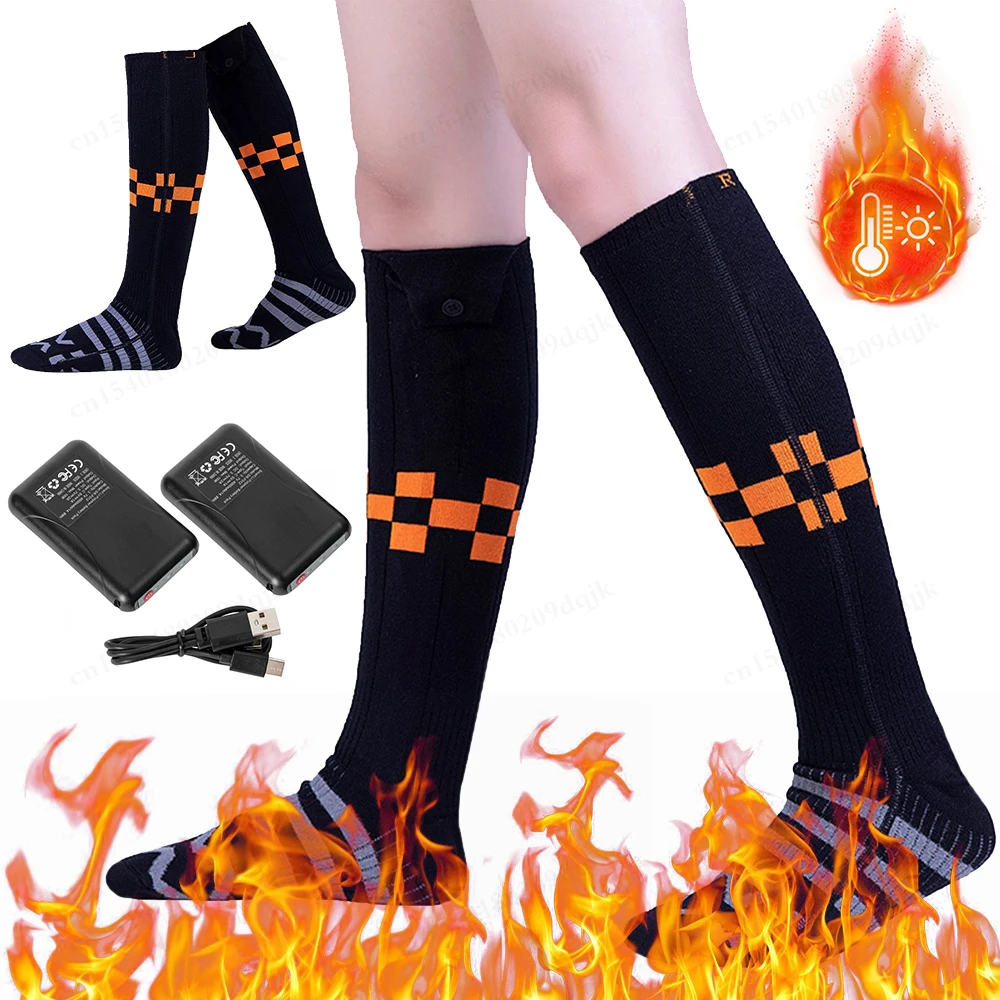 Intelligent Heating Crew Socks for Outdoor Comfort