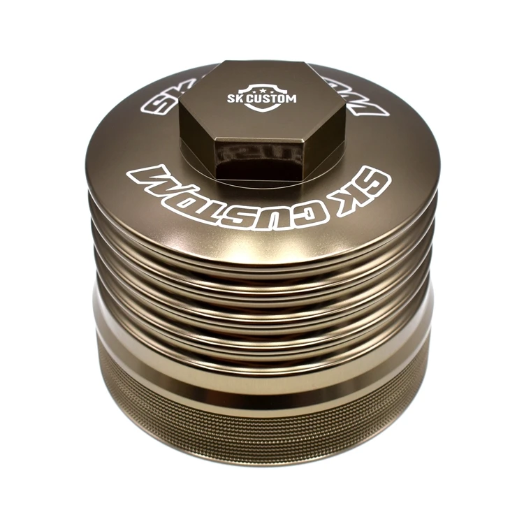 Oil Filter Housing SK For Audi EA837 Engine Oil Filter Cover Aluminum Alloy Filter Shell A4L A6 Q5 2.4L 2.5L 2.8L 3.0T 3.2L