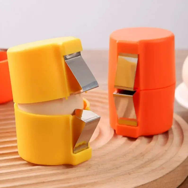 Portable Eggshell Opener Beater Egg Shell Separator Not Dirty Hands Household Kitchen Baking Tool Stainless Steel  Cooking