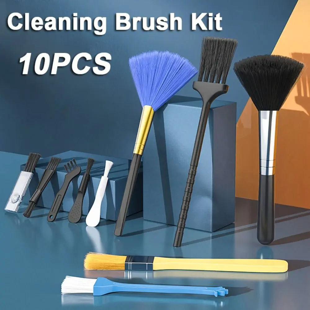 10Pcs Multifunction Keyboard PC Cleaning Brush Kit Portable Cleaning Car Phone Dust Brushes Small Tools Accessories 5