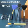 10Pcs Multifunction Keyboard PC Cleaning Brush Kit Portable Cleaning Car Phone Dust Brushes Small Tools Accessories 5