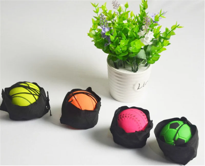 

Kids Toys Bouncy Finger Band Ball Elastic Rubber Ball For Wrist Exercise Hand Finger Stiffness Relief Wrist Bounce Ball