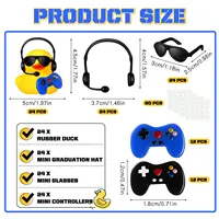 12/24/36PC Rubber Ducks Video Game Party Favors Rubber DucksRubber Ducks Accessories Toys for Birthday 2
