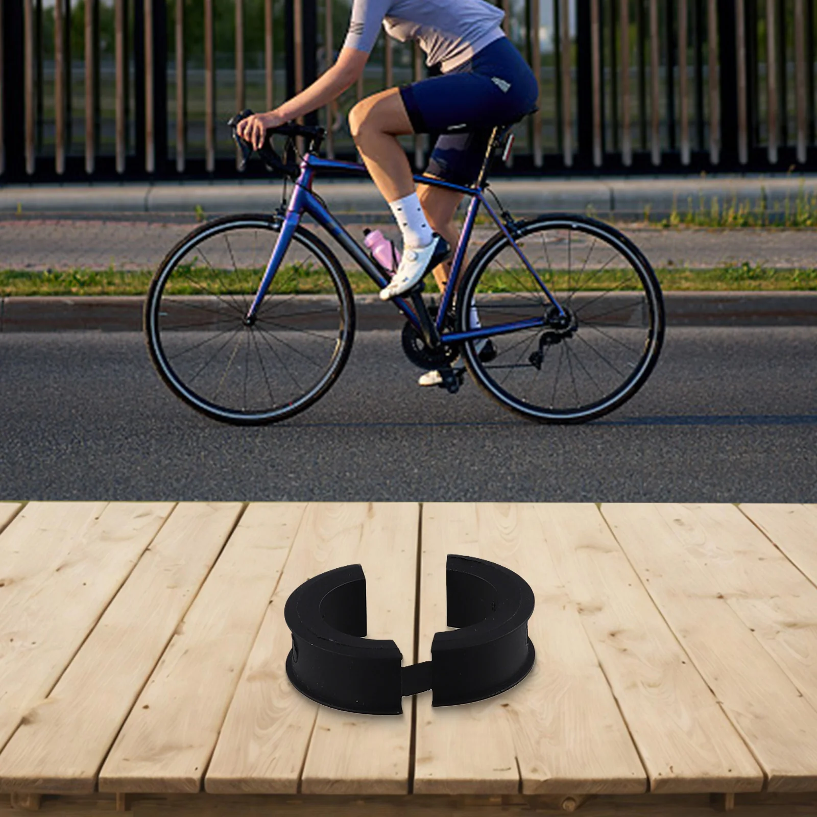 Fahrradanpassung 31,8 bis 22,2 mm Fahrradcomputerständer Fahrradscheibe 31,8 bis 22,2 Verschleißfeste feste Installation – Detail 12