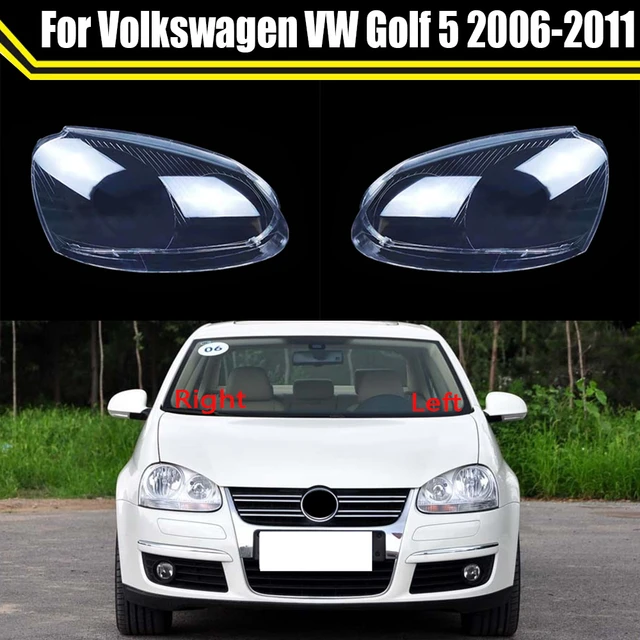 Scheinwerfer linsen abdeckung für vw golf 5 mk5 2005 2006 2007 2008 2009  Auto lichter Scheinwerfer Scheinwerfer abdeckung Ersatz scheinwerfer linse  - AliExpress