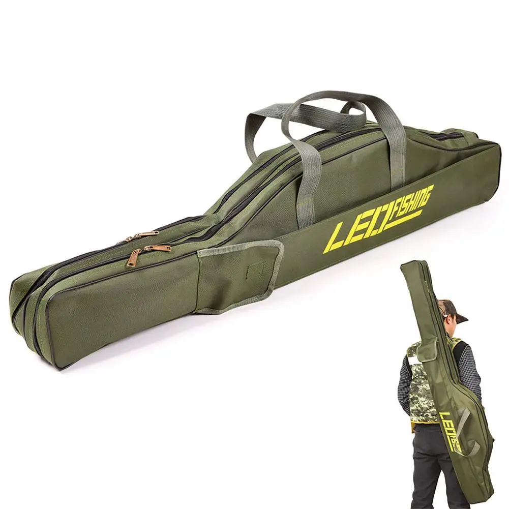 Fishing Rod Bag 420d Oxford Cloth Foldable Waterproof Portable Fishing