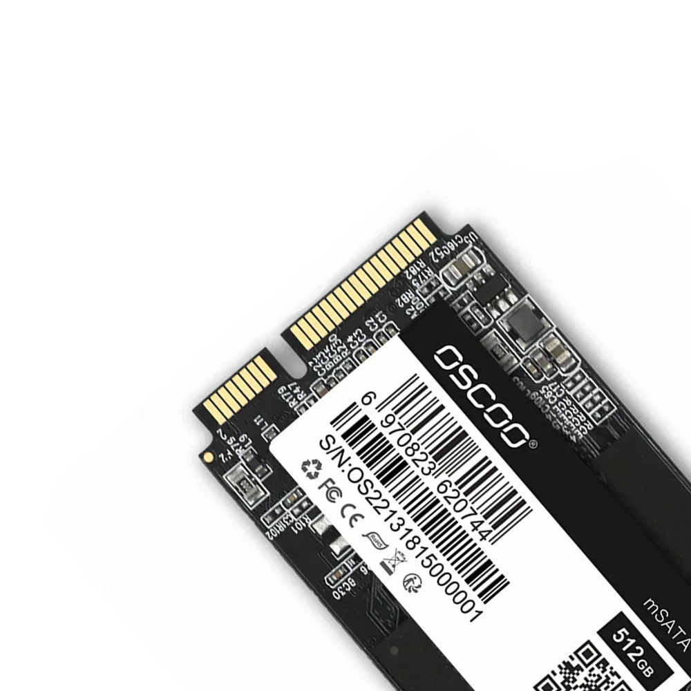 OSCOO MSATA  SSD  16GB 64GB 128gb 256gb 512gb MLC Nand SMI2246XT SSD Hard Disk PCIE SATA III 6GB/S Internal Solid State Drive