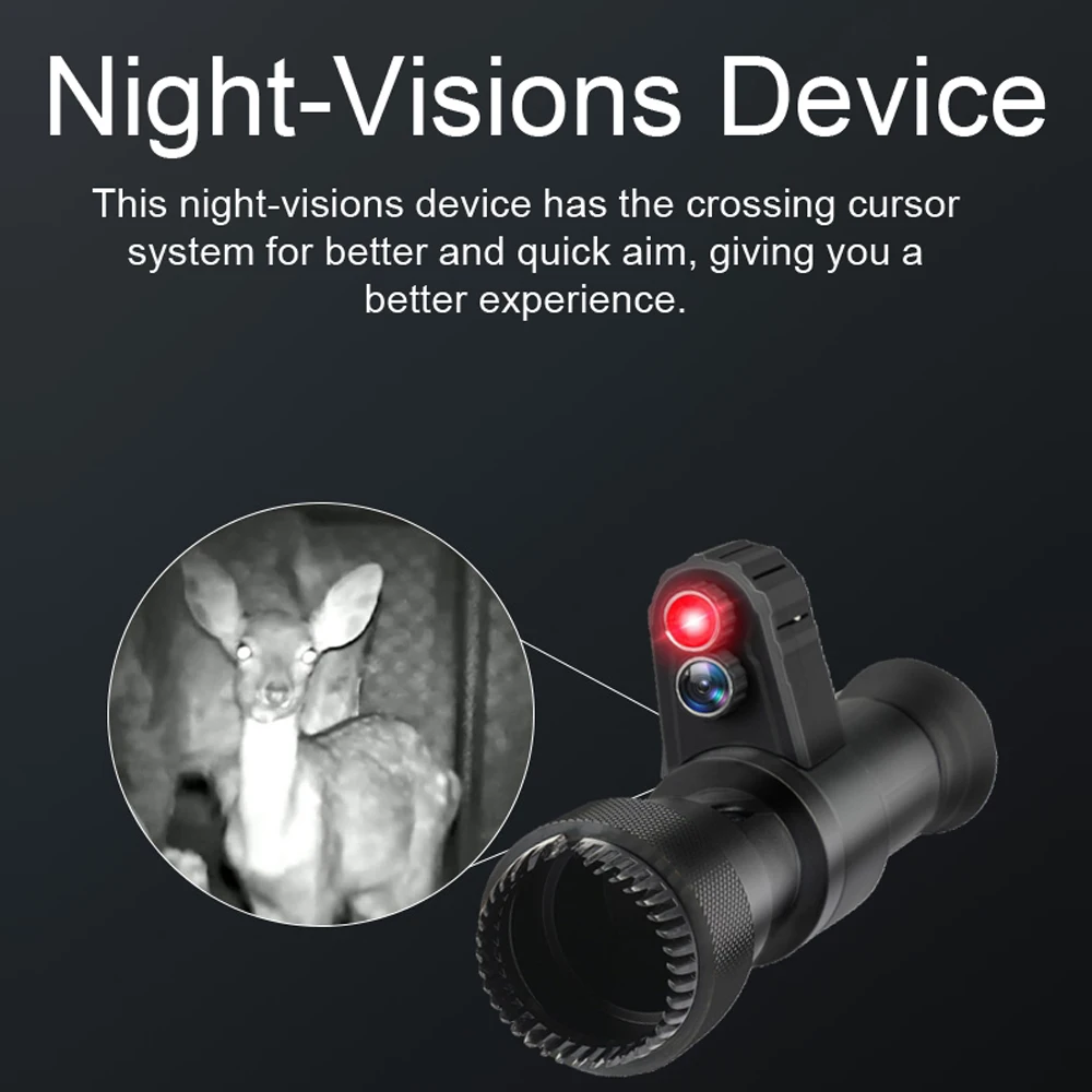 

Portable Crossing Cursor Night Vision Monocular Night-Vision Device Infrared Day Night Use 500M Viewing Distance 4X Digital Zoom