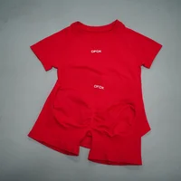 DFDK Ensemble de survêtement athlétique sans couture 2 pièces, haut à manches courtes très extensible, short de course, tenue de sport pour femme, gym, yoga, entraînement 4