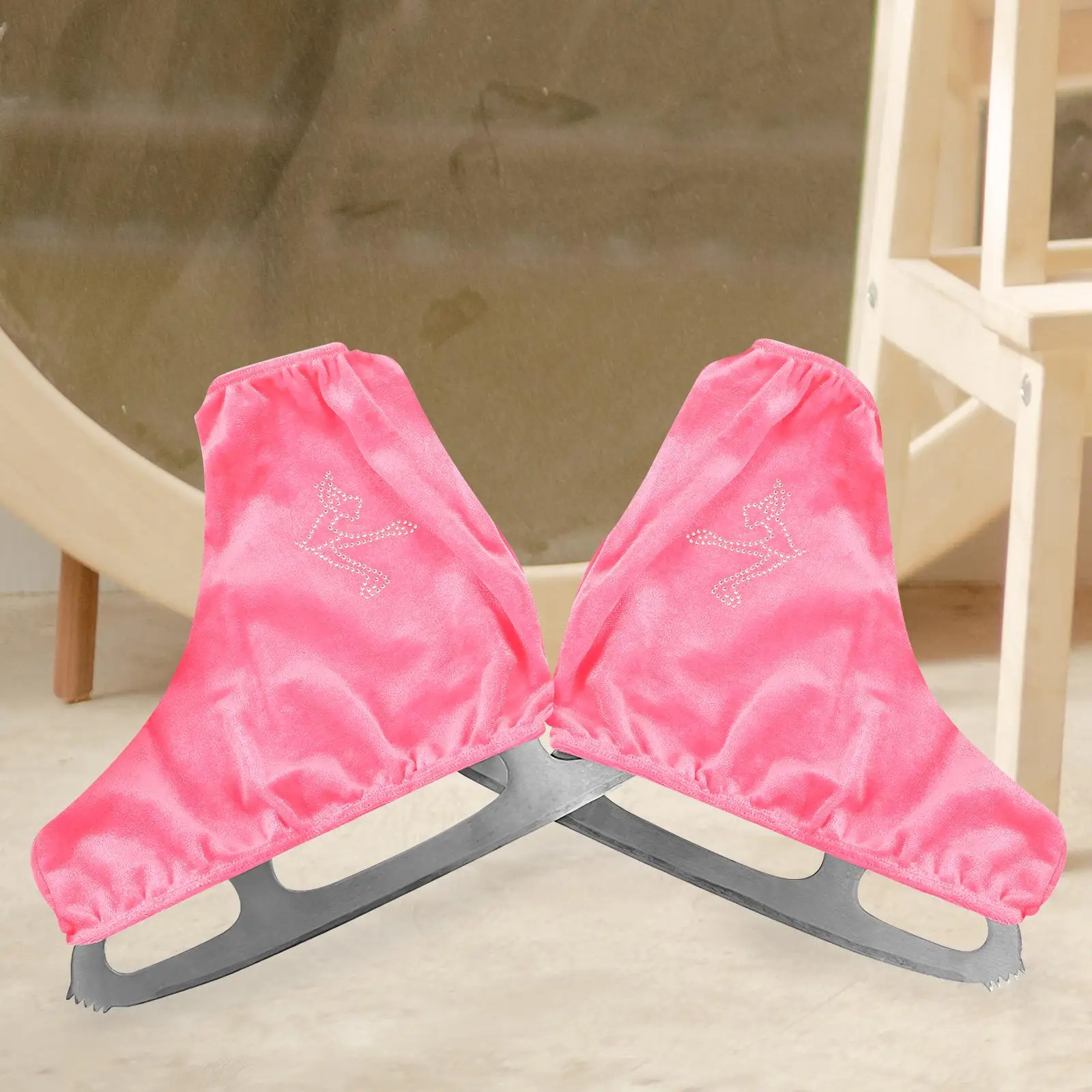 Roller Skate Covers Ice Skating Shoe Protectors Pink Wear resistant Size L Poly Material Boot Covers For Skates Child