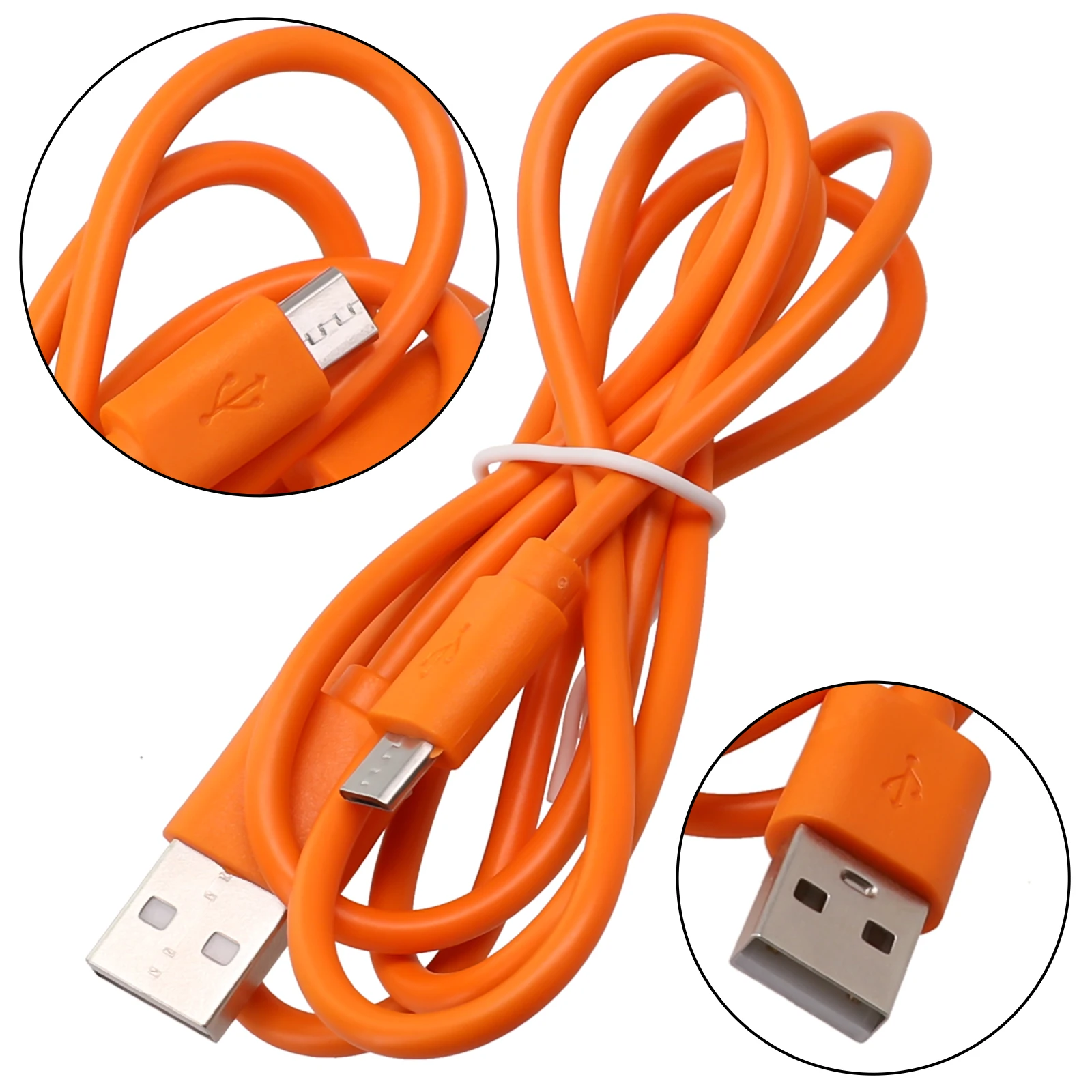 

Data Cable Charging Cable Rubber Divider 1pcs 3.3ft/1m Copper Core Corrosion-Resistant For Ring Doorbell Orange