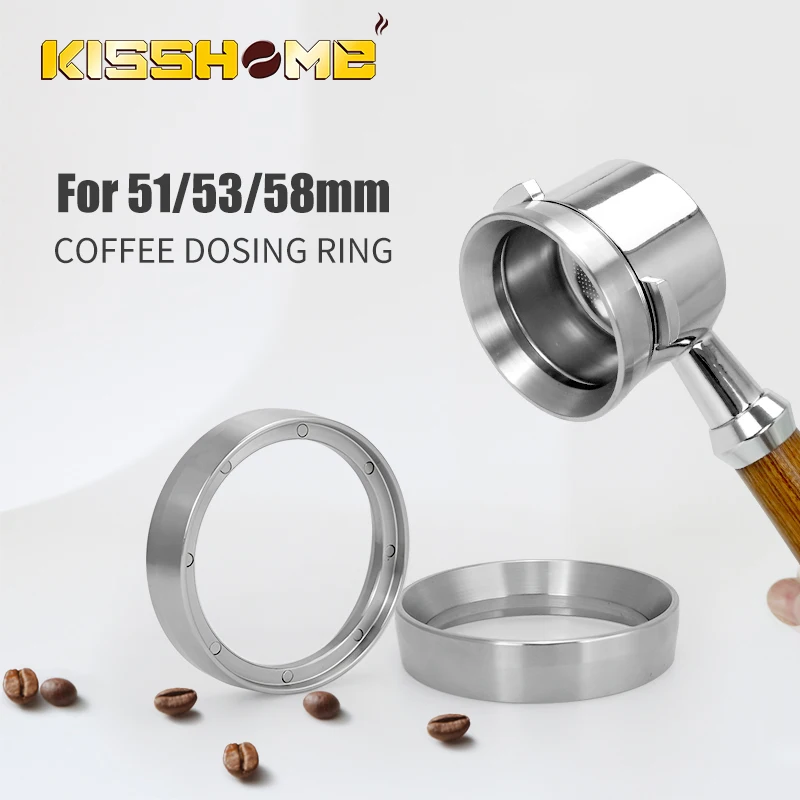 Bague De Dosage De Café En Acier Inoxydable Pour Entonnoir De 58 Mm