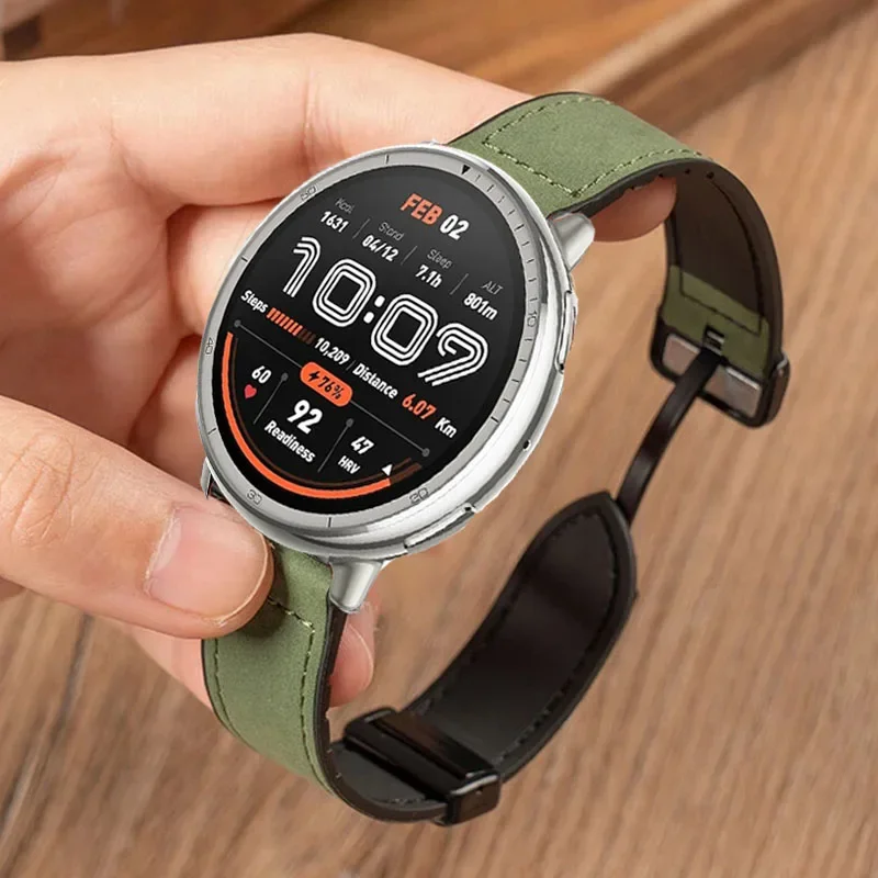 Elegant Leather Silicone Strap - Premium 20/22mm Band