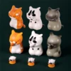 3Pcs/Kit 9Pcs/Kit Cute Mini Cat Ornaments Desktop Car Home Room Office Decoration Figures Statue Kids Student Lovely Gifts 1