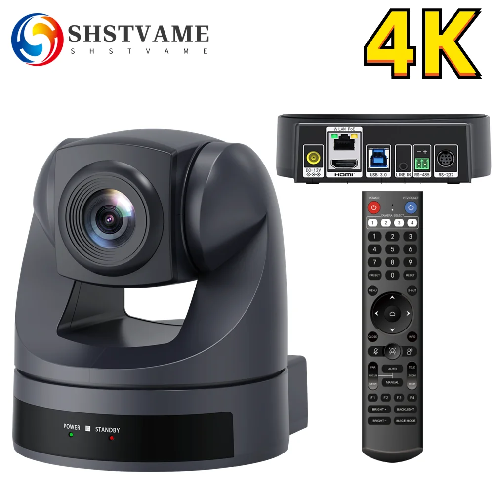 

Conference IP Camera PTZ Video Cam 4K 1080P 30fps/60fps USB HDMI LAN POE/USB 20X Optical Zoom for Church Worship Education Event