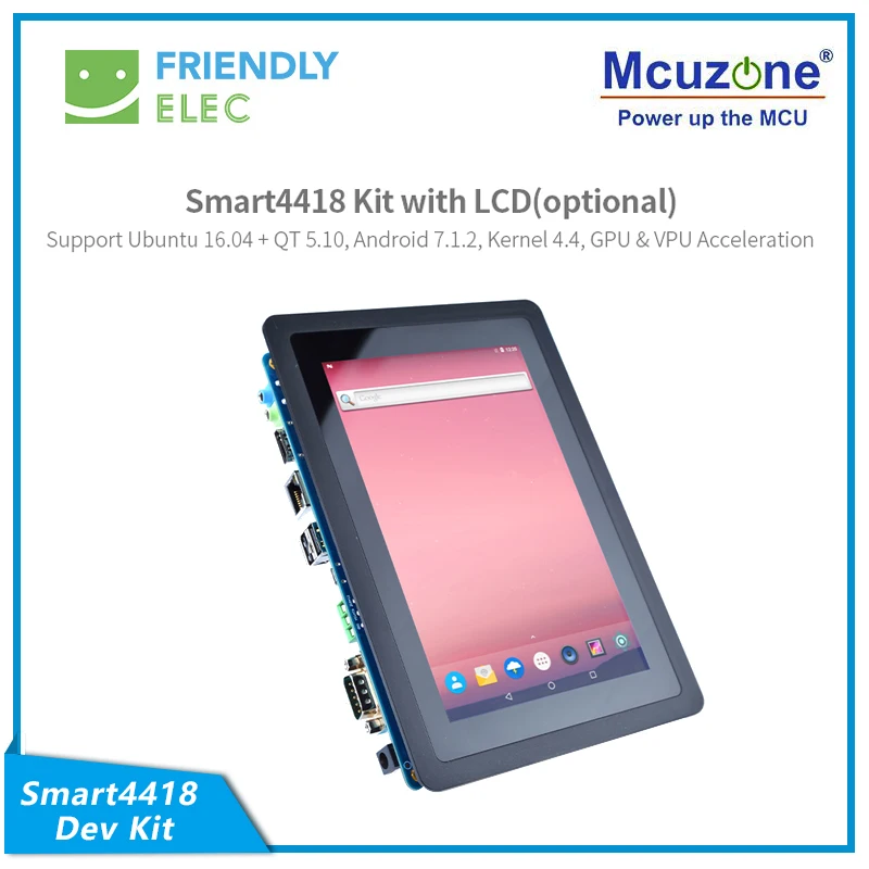 Smart4418 Dev Kit 2.0 Supporto Ubuntu 16.04 + Qt 5.10,Android 7.1.2, Kernel 4.4,Gpu E Accelerazione Vpu