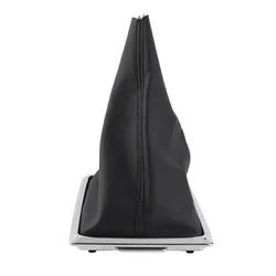 Premium Gear Shift Stick Gaiter Boot PU Cover Replacement (Black)