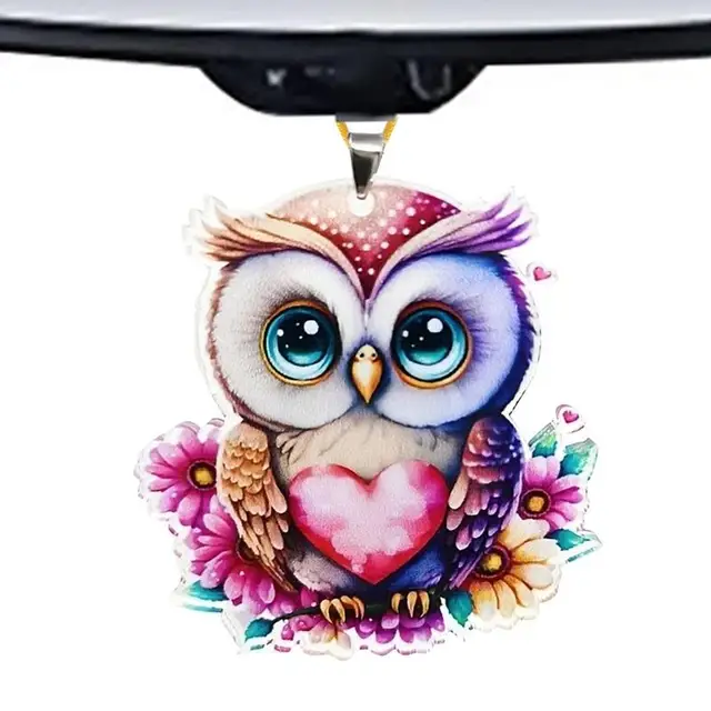 Enhance Your Ride with the Cute Owl Car Charm