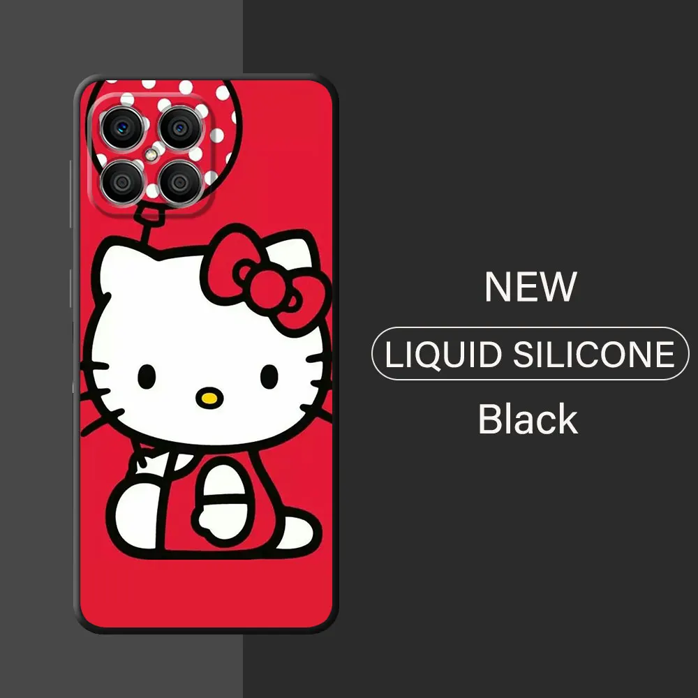 thumbnail image 1 of Hello Kitty Lovly Case For Honor 90 Lite 8X 20 70 X8 X8A X9a X7 X6 50 Magic5 Pro 4 Black Soft Phone Funda, 1 of 5