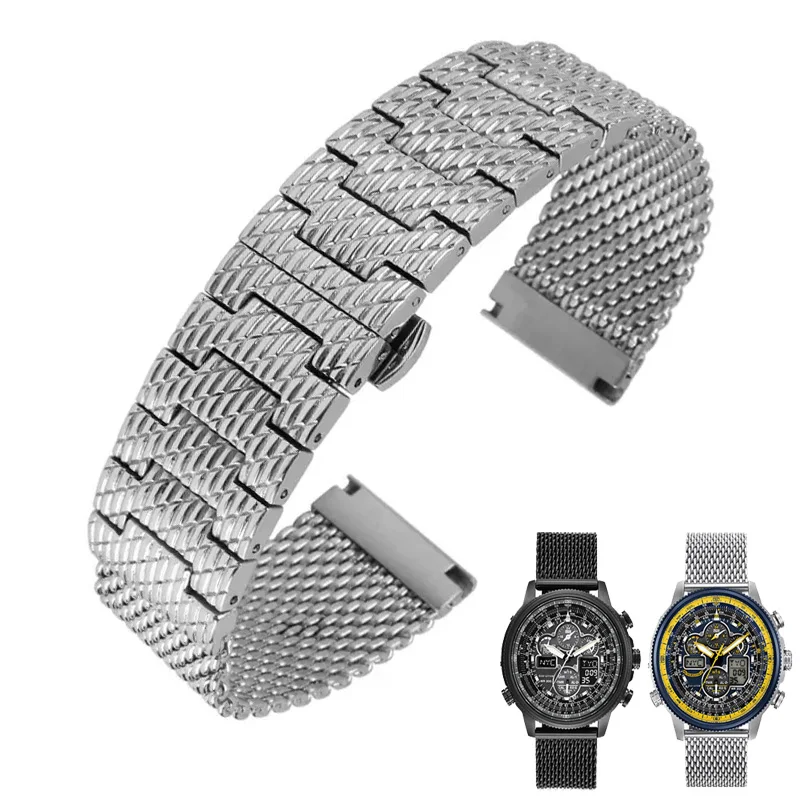 

High Quality Milan Mesh Stainless Steel Bracelet For Citizen JY8078 JY8037 JY8031 Watch strap mens luxury watch Band 22mm 23mm
