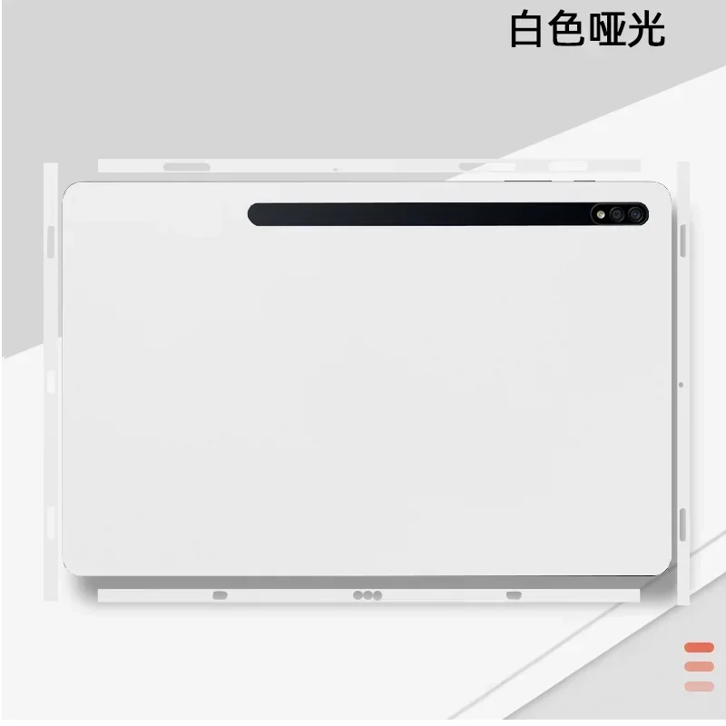 Pre-cut 1PCS Back+Side Skin Sticker Cover Protection Film For Samsung Galaxy Tab S7 FE T733 12.4 11 S8 Ultra 14.6