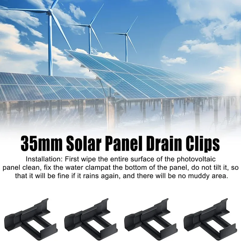 Drenagem Clipes Painel Fotovoltaico Água Drenada Away